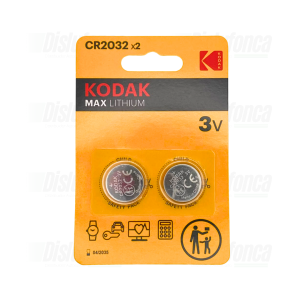KODAK MAX LITHIUM CR2032 X2